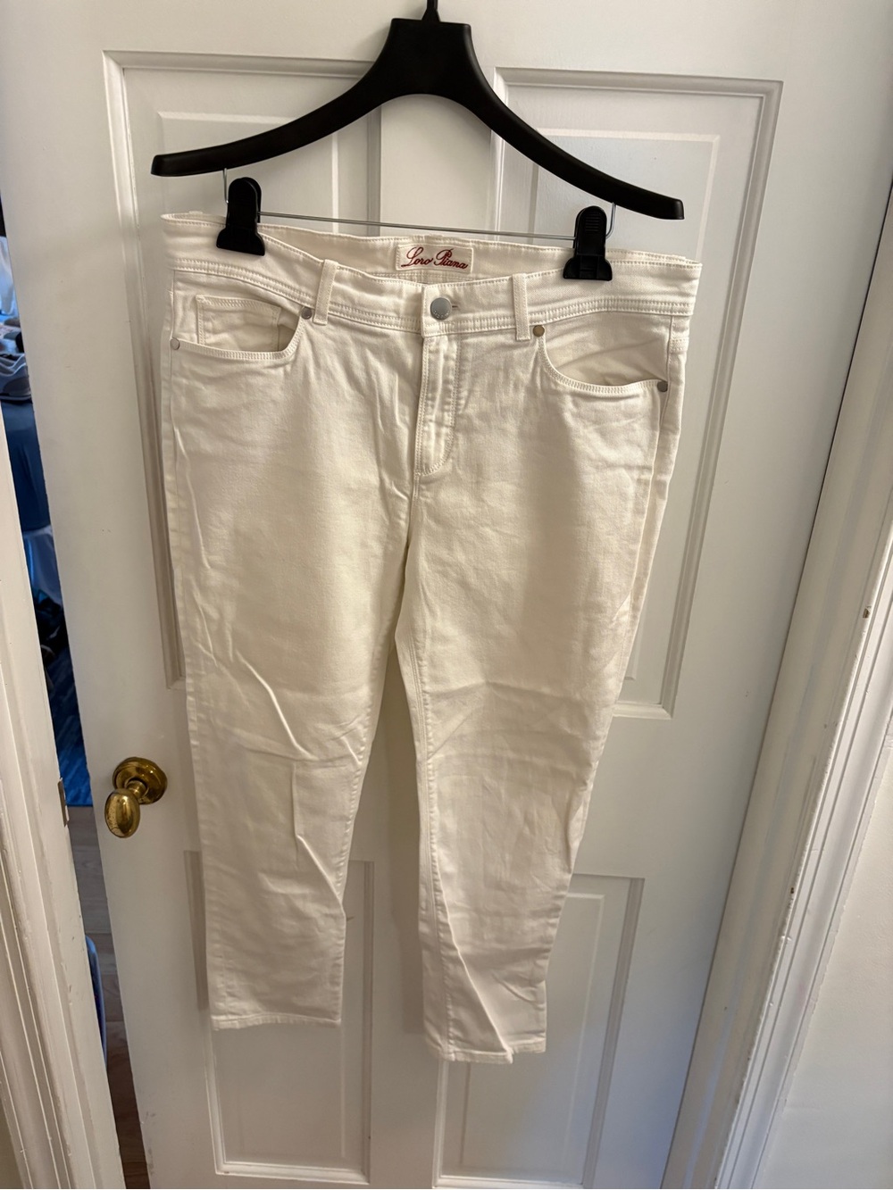 Loro Piana Italian Luxury Cream Ankle Cropped Jeans